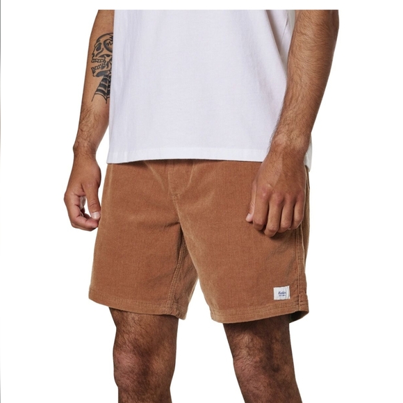 Katin Tan Corduroy Shorts - Picture 1 of 5